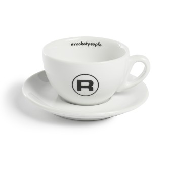 Rocket Hashtag Cappuccino Cups White - Set of 6 | ECS UK
