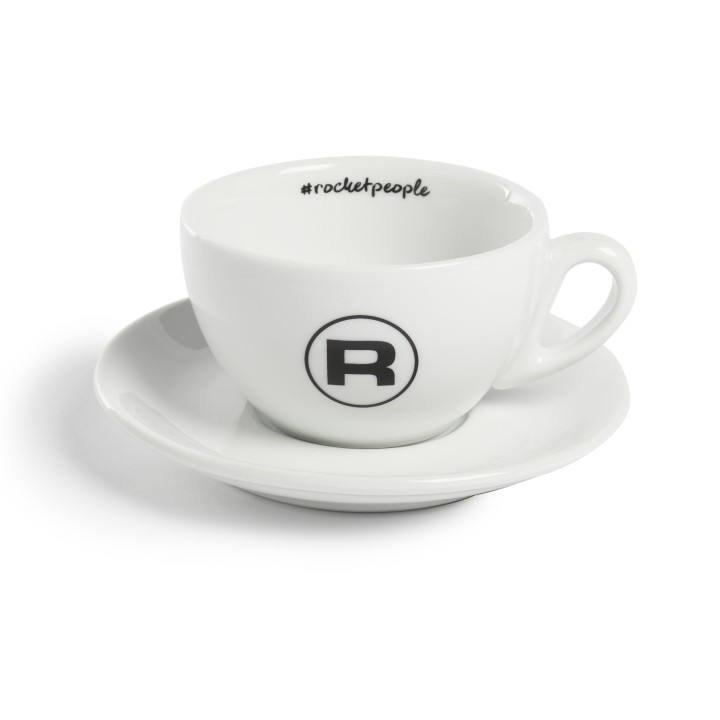 Rocket Hashtag Cappuccino Cups White - Set of 6 | ECS UK
