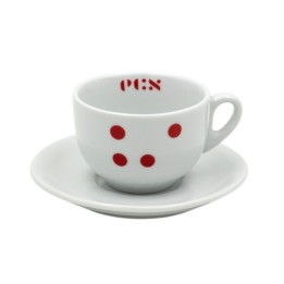 ECS Cappuccino Cup "dots" With Saucer - Set Di 6 | ECS UK