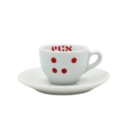 ECS Espresso Cup "dots" With Saucer - Set Di 6 | ECS UK