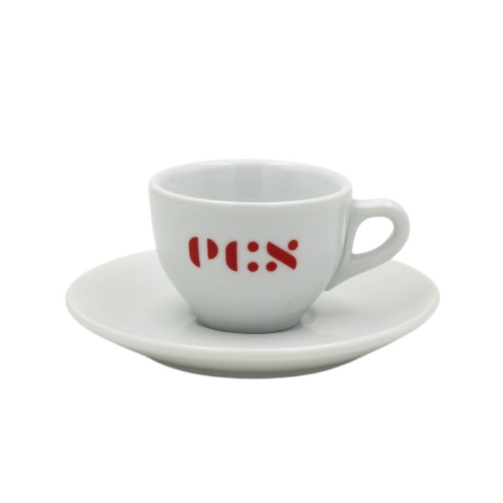 ECS Espresso Cup with Saucer - Set of 6 | ECS UK