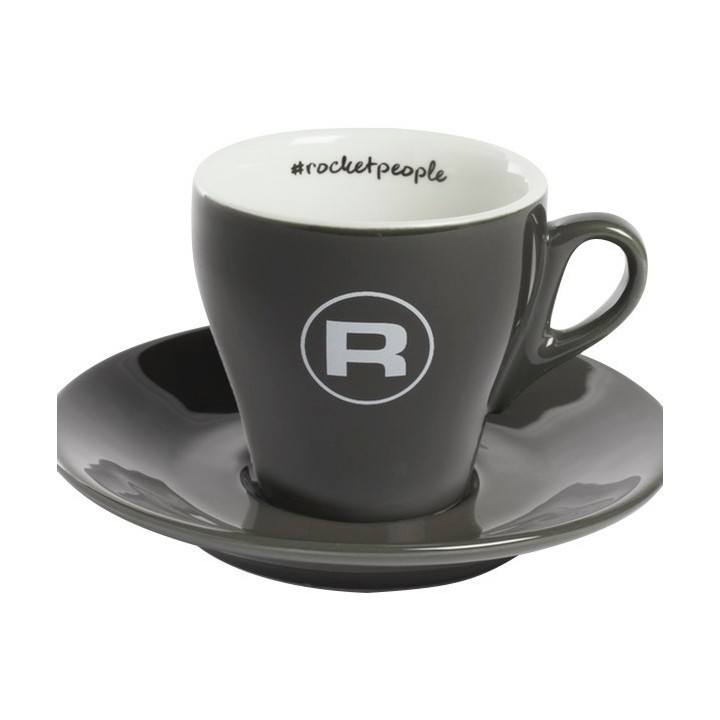 Rocket Espresso Cups Hashtag Grey - Set of 6 | ECS UK
