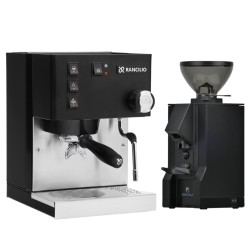 RANCILIO SILVIA Black + EUREKA MIGNON MANUALE BUNDLE