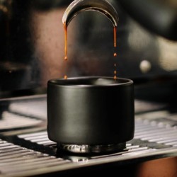 fellow monty milk art espresso cups black - set of 2