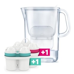 bwt aqualizer 2.6l pitcher white - water filtration