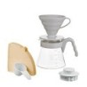 hario v60 coffee server 02 set pale grey - sleek design