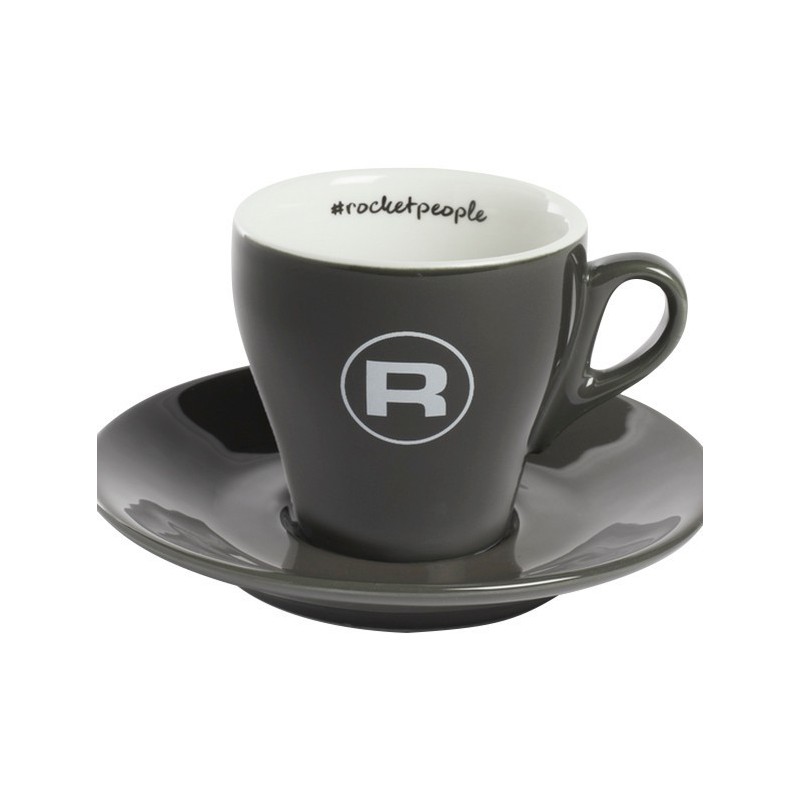 rocket espresso cups hashtag grey - set of 6