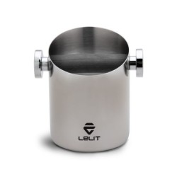 lelit knock box with cloth and brush - complete set