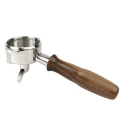 la marzocco walnut wooden portafilter single spout