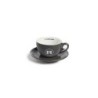 rocket hashtag cappuccino cups grey - set of 6