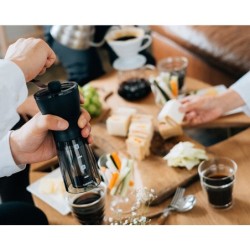 hario mini-slim+ coffee grinder - compact & efficient