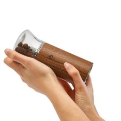 eureka baby hand grinder walnut & glass - elegant
