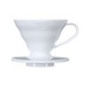 hario dripper v60 01 plastic white - efficient brew