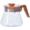 hario v60 coffee server 600ml olive wood - elegant