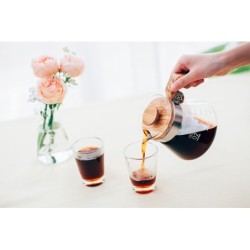 hario v60 coffee server 600ml olive wood - elegant