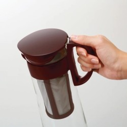 hario cold brew coffee pot mini brown - compact