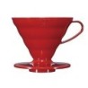 hario dripper v60 02 red plastic - vibrant & effective