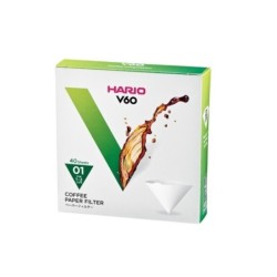 hario white paper filters for dripper 01 - pack of 40