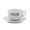 ecs cappuccino cup with saucer - set of 6