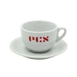 ecs cappuccino cup with saucer - set of 6