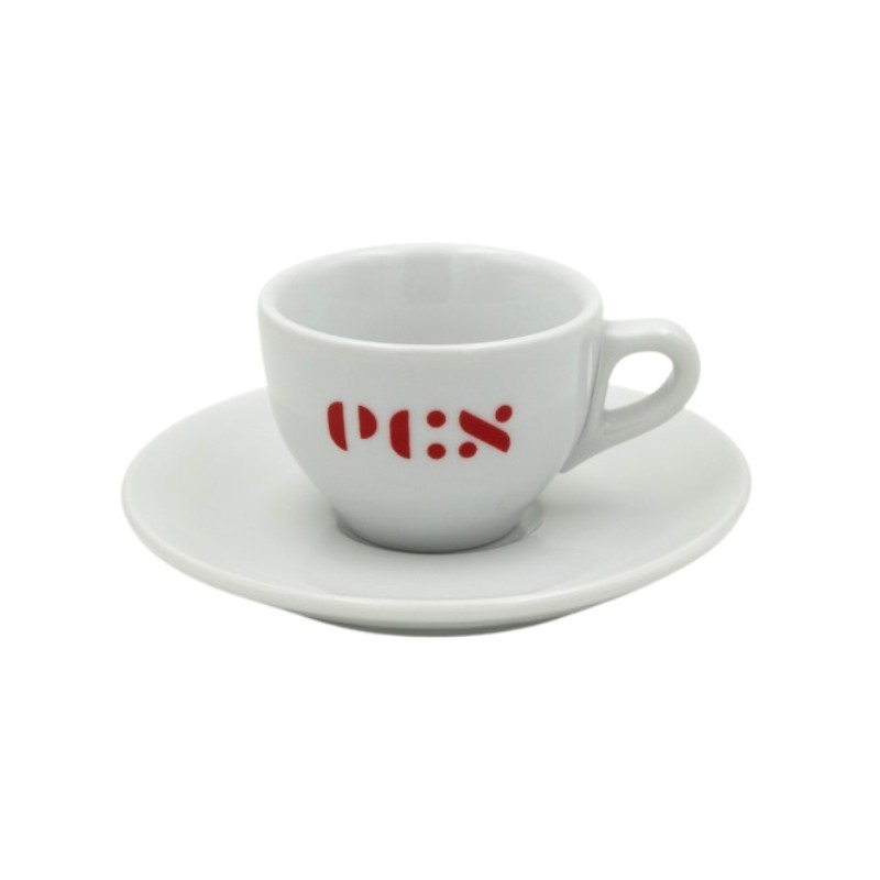 ecs espresso cup with saucer - set of 6
