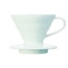hario v60 01 ceramic coffee dripper white - classic design