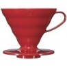 hario v60 02 coffee dripper ceramic red - precision brewing