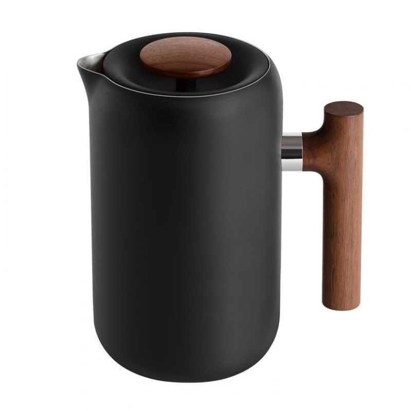 fellow clara french press walnut - stylish design