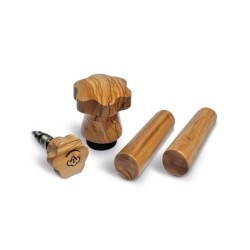 La Pavoni Olive Wood Handle Set Kit