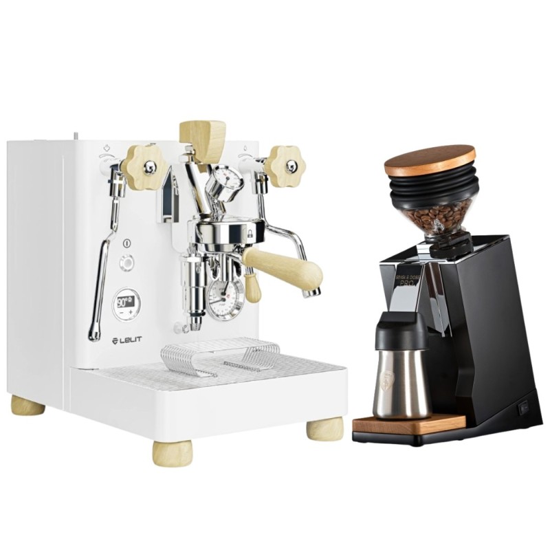 Lelit Bianca White + Eureka Mignon Single Dose Pro Bundle