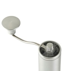 eureka baby hand grinder walnut & glass - elegant