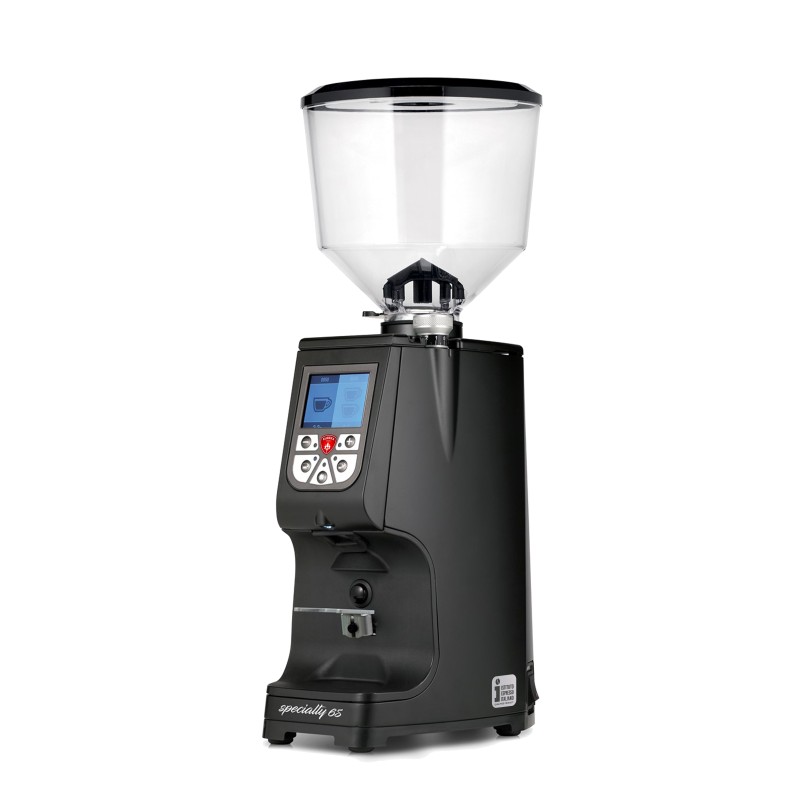 eureka atom specialty 65 black coffee grinder - top