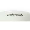 rocket hashtag cappuccino cups white - set of 6