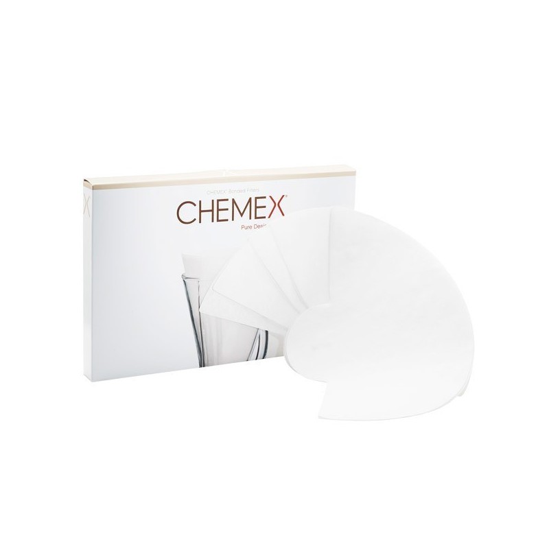Chemex Unfolded Half Moon Paper Filters FP-2 100 Pcs | ECS UK