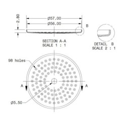 IMS Shower Screen Ra 200 IM Rancilio | Order Online Today