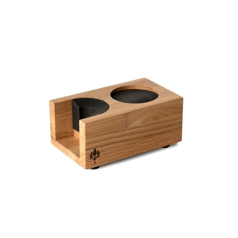 Eureka Tamp Station Single Oak Barista Accessory | ECS UK