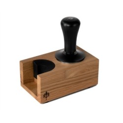 Eureka Tamp Station Single Oak Barista Accessory | ECS UK