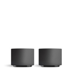 Fellow Monty Milk Art Espresso Cups Black - Set Of 2 | ECS UK