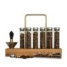 Weber Workshops Bean Cellar Glass - Teak & Brass Base | ECS UK