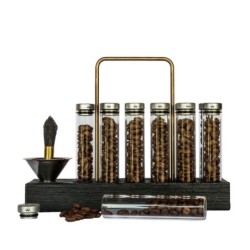 Weber Workshops Bean Cellar Glass - Black Wood Base | ECS UK