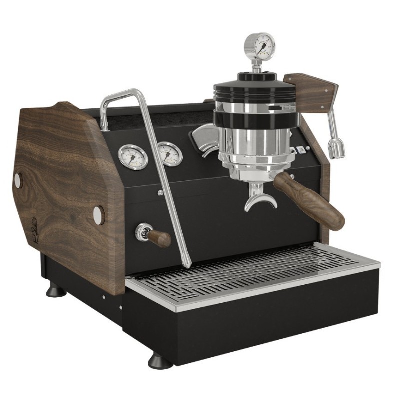 La Marzocco GS3 MP Flat Black Walnut Wood Kit Espresso Machine | ECS UK